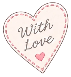 With Love heart illustration